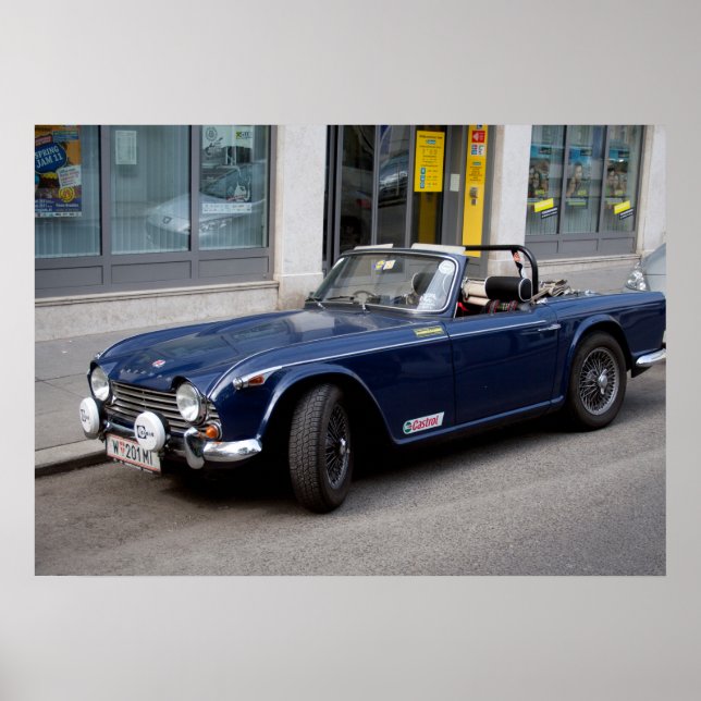 Triumph TR4 A Poster (Framsidan)
