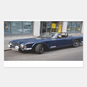 Triumph TR4 A Rektangulärt Klistermärke