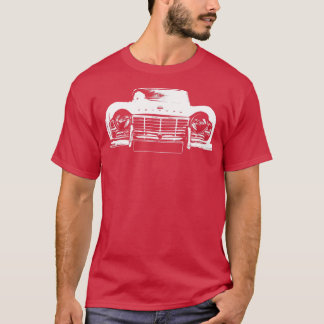 Triumph TR4 Brittisk klassisk bilvit Långärmad T Shirt