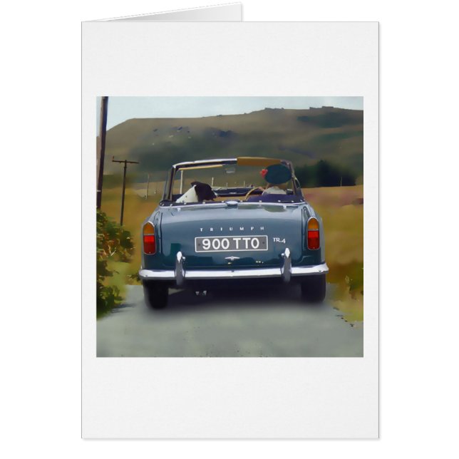 Triumph TR4-kort Hälsningskort (Framsidan)