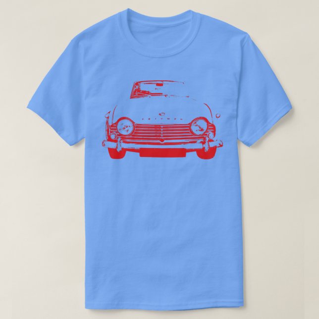 Triumph TR4A 1960-talet British Classic monoblock  T Shirt (Design framsida)