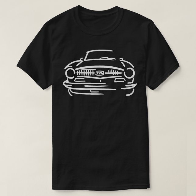 Triumph TR6 British English SportAutomobile T Shirt (Design framsida)