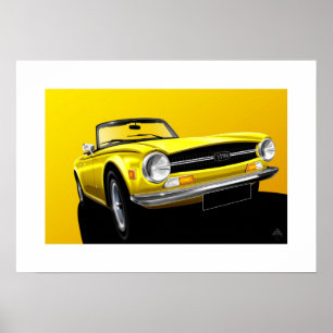 Triumph TR6-Poster Poster