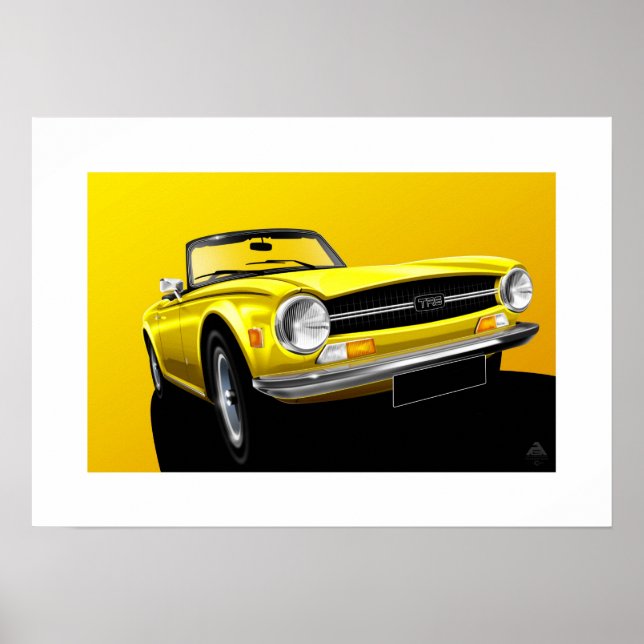 Triumph TR6-Poster Poster (Framsidan)