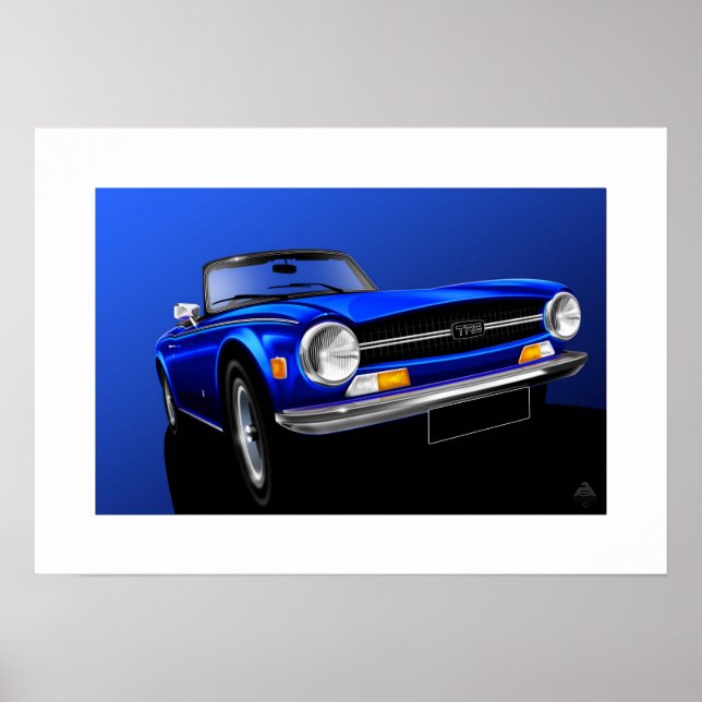 Triumph TR6-Poster Poster (Framsidan)
