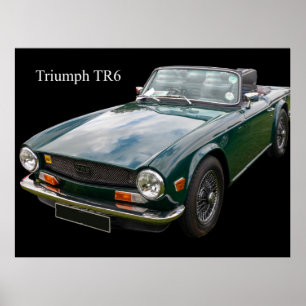 Triumph TR6-sportbil Poster