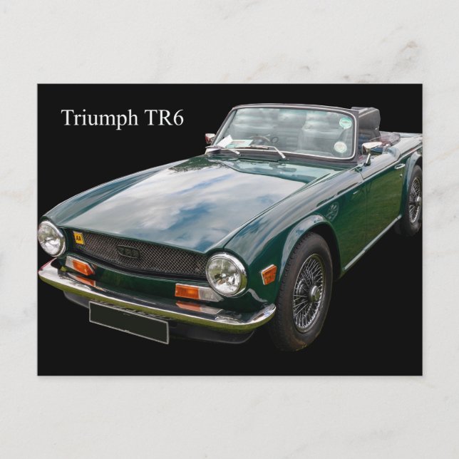 Triumph TR6-sportbil Vykort (Framsida)