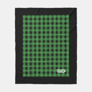 Triumph TR7 - Grönt Tartan/Play Fleece Blanket