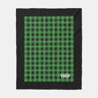 Triumph TR7 - Grönt Tartan/Play Fleece Blanket