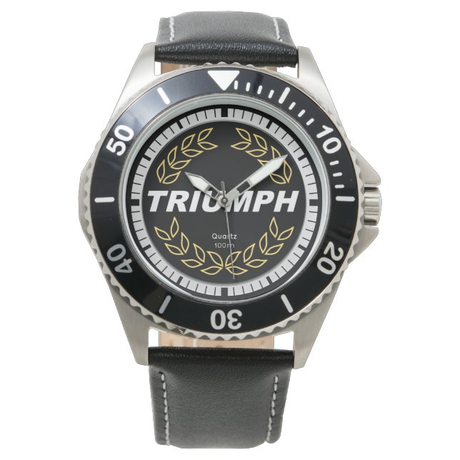 Triumph TR7 Laurel Wand Watch Armbandsur (Framsida)