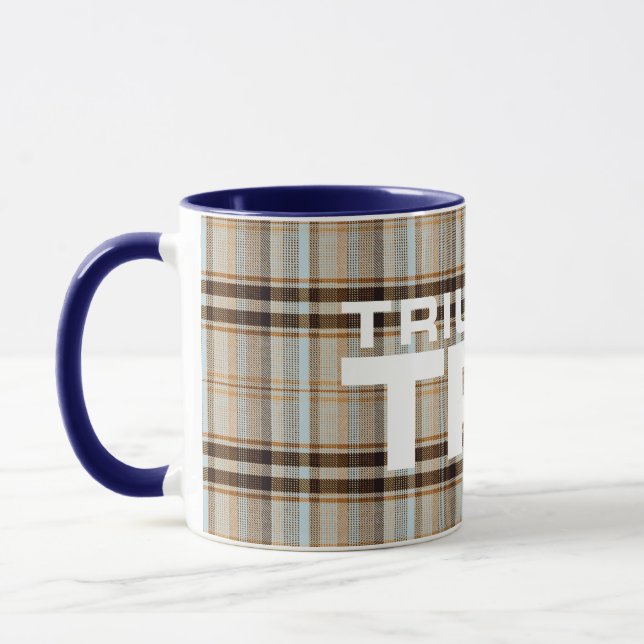 Triumph TR7 Navy Tartan Mugg (Vänster)