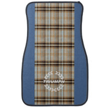 Triumph TR7 Navy Tartan/Play Bilmatta