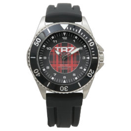 Triumph TR7 - Red Tartan Detail - Divers Watch Armbandsur