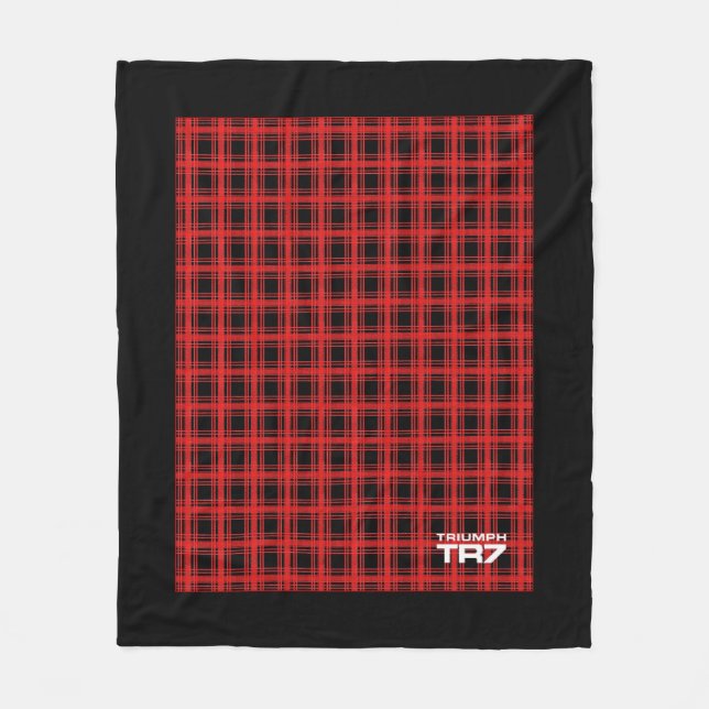 Triumph TR7 - Red Tartan / Play  Fleecefilt (Framsidan)