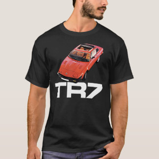Triumph TR7 - Röd med vit logotyp Classic T-Shirt