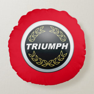 Triumph TR7-symboldesign Rund Kudde