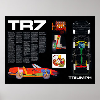 Triumph TR7-tekniker Poster