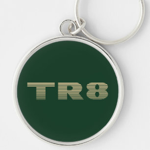 Triumph TR8 Rund Silverfärgad Nyckelring