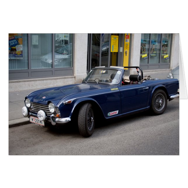 Triumph TR 4 A Hälsningskort (Framsidan Horizontal)