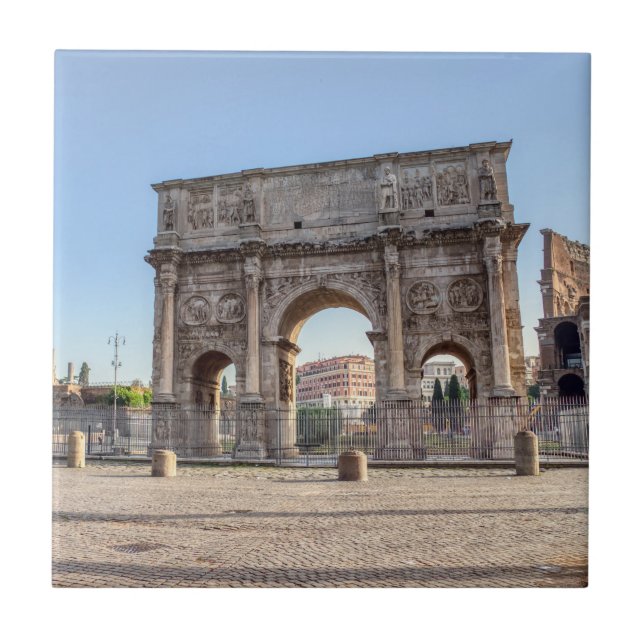 Triumphal Arch of Constantine - Rom, Italien Kakelplatta (Framsidan)