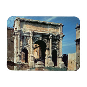 Triumphal båge av Septimius Severus som är Magnet