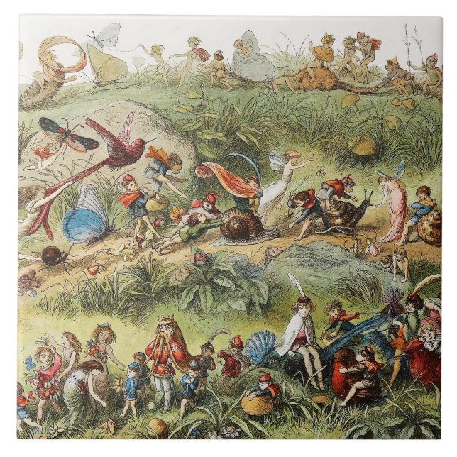 Triumphal March of The Elf King, Fairies,Goblins Kakelplatta (Framsidan)