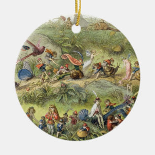 Triumphal mars av Älva-Kungen, illustration från Julgransprydnad Keramik