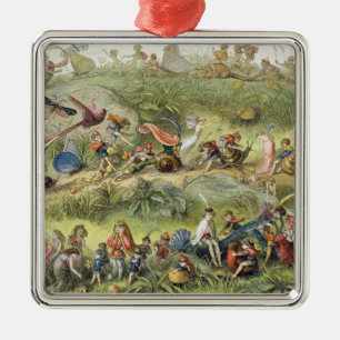 Triumphal mars av Älva-Kungen, illustration från Julgransprydnad Metall