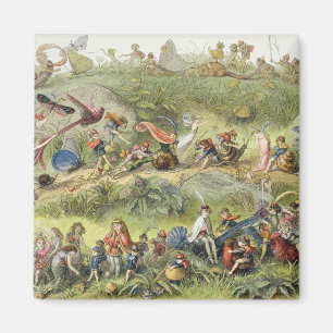 Triumphal mars av Älva-Kungen, illustration från Magnet