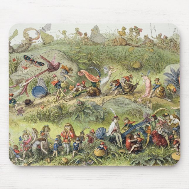 Triumphal mars av Älva-Kungen, illustration från Musmatta (Framsidan)