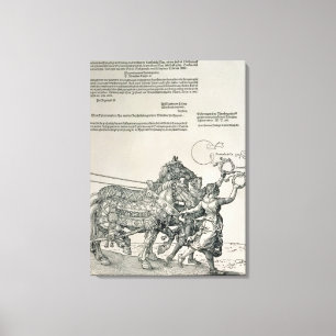 Triumphal triumfvagn av kejsaren Maximilian mig Canvastryck