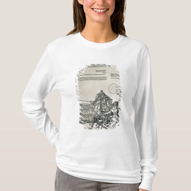 Triumphal triumfvagn av kejsaren Maximilian mig Tee (Framsida)