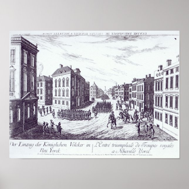 Triumphant Entry of the Royal Troops Poster (Framsidan)