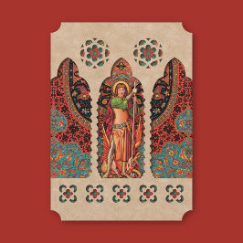 Triumphant Saint George Card Inbjudningar