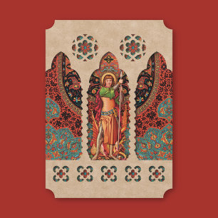 Triumphant Saint George Card Inbjudningar