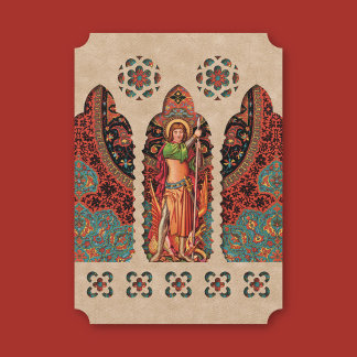 Triumphant Saint George Card Inbjudningar