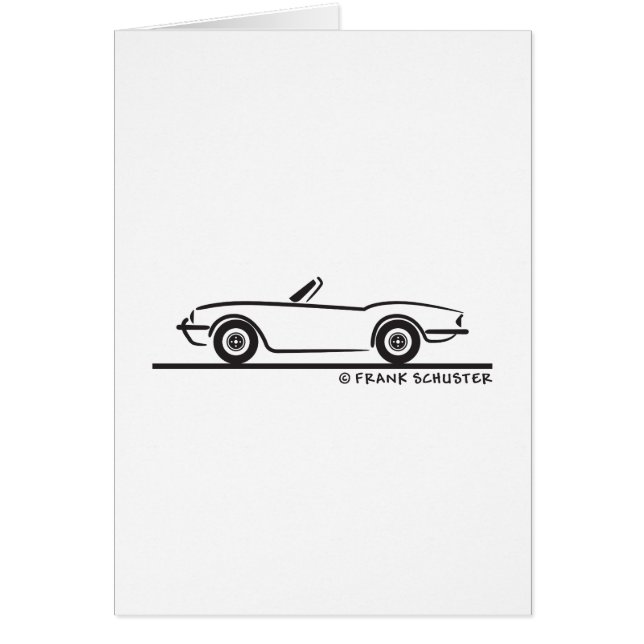 Triumpy Spitfire Hälsningskort (Framsidan)