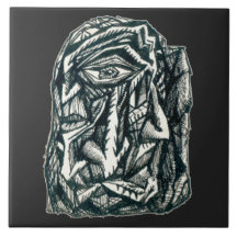 Triumvirat, bläck teckning