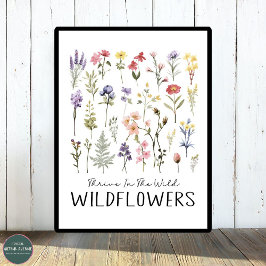 Triva i Vilden | Botaniska vilda blommor Poster