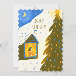 Trival julnatt jul julkort