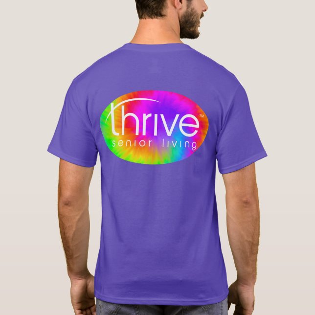 Trive Tie Dye Logotyp TShirt T Shirt (Baksida)