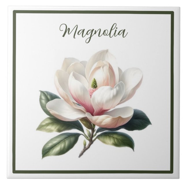 Trivet - Magnolia Kakelplatta (Framsidan)