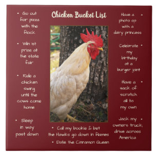 Trivet Tile-Chicken Bucket List Kakelplatta