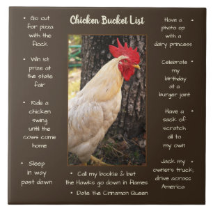 Trivet Tile-Chicken Bucket List Kakelplatta