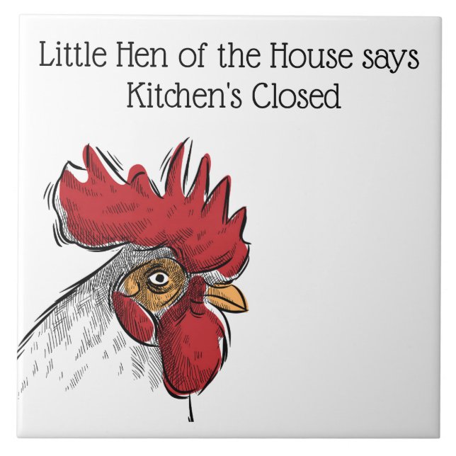 Trivet Tile Chicken Kitchen's Closed Kakelplatta (Framsidan)