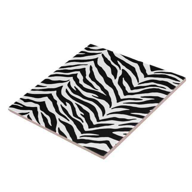 Trivet Tile-Zebra tryck Kakelplatta (Sidan)