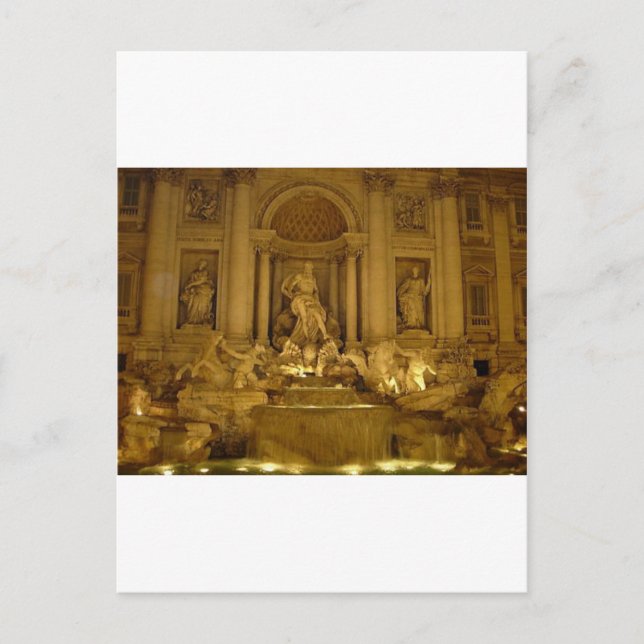 Trivi Fontän Vykort (Framsida)