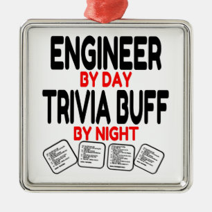 Trivia Buff Ingenjör Julgransprydnad Metall