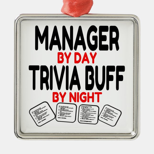 Trivia Buff Manager Julgransprydnad Metall (Framsidan)