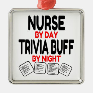 Trivia Buff Nurse Julgransprydnad Metall